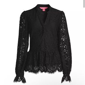 Black Lace Blouse